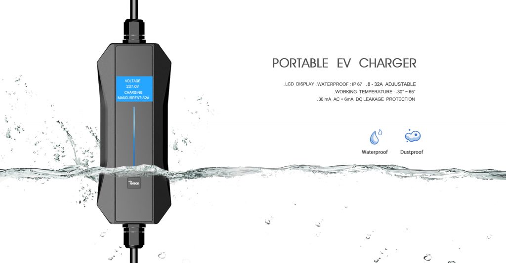 Electric vehicles charger Banner Portable charger