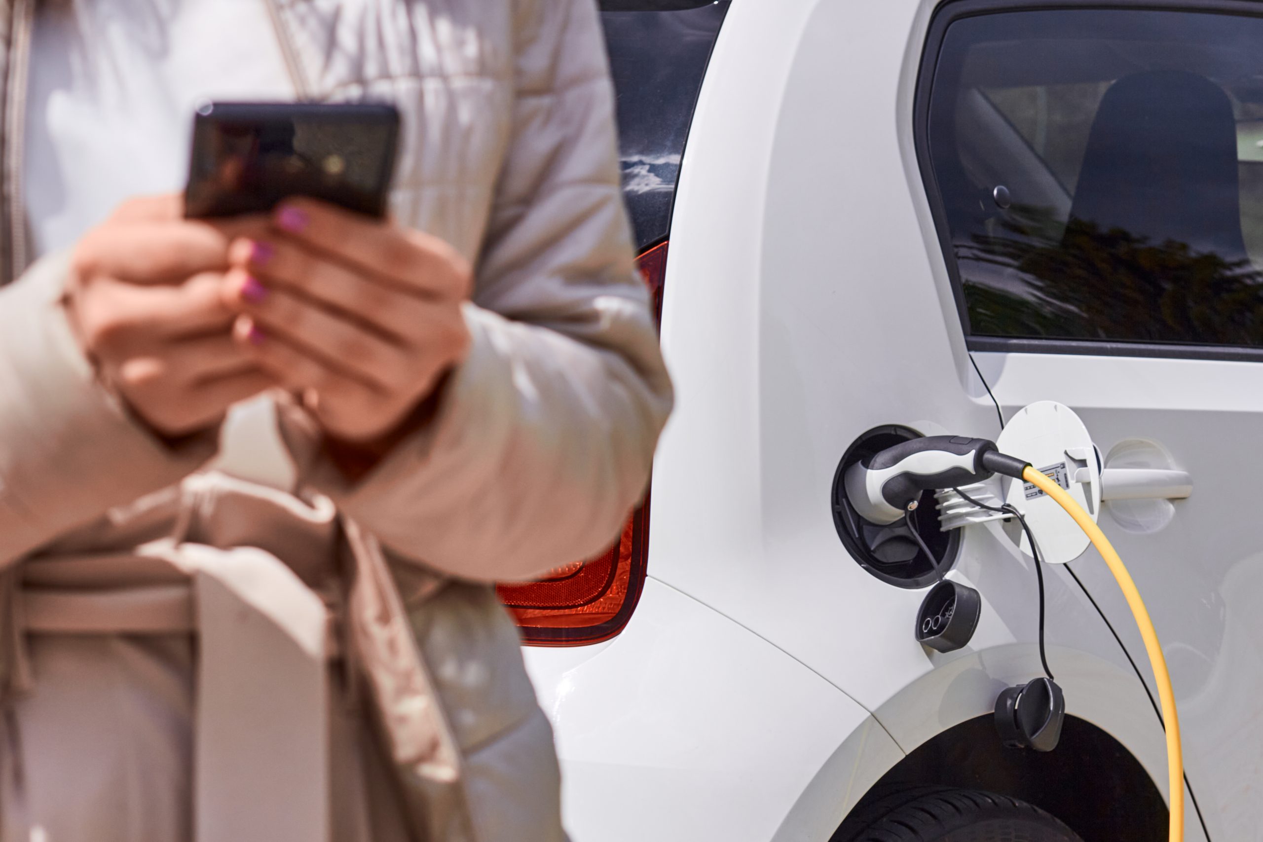Electric vehicles charger in operation