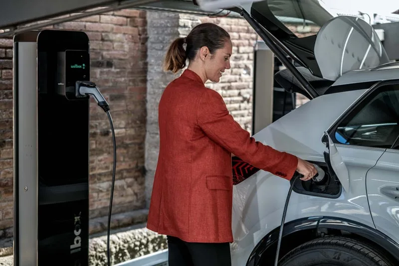 Ev charging using wallbox charger