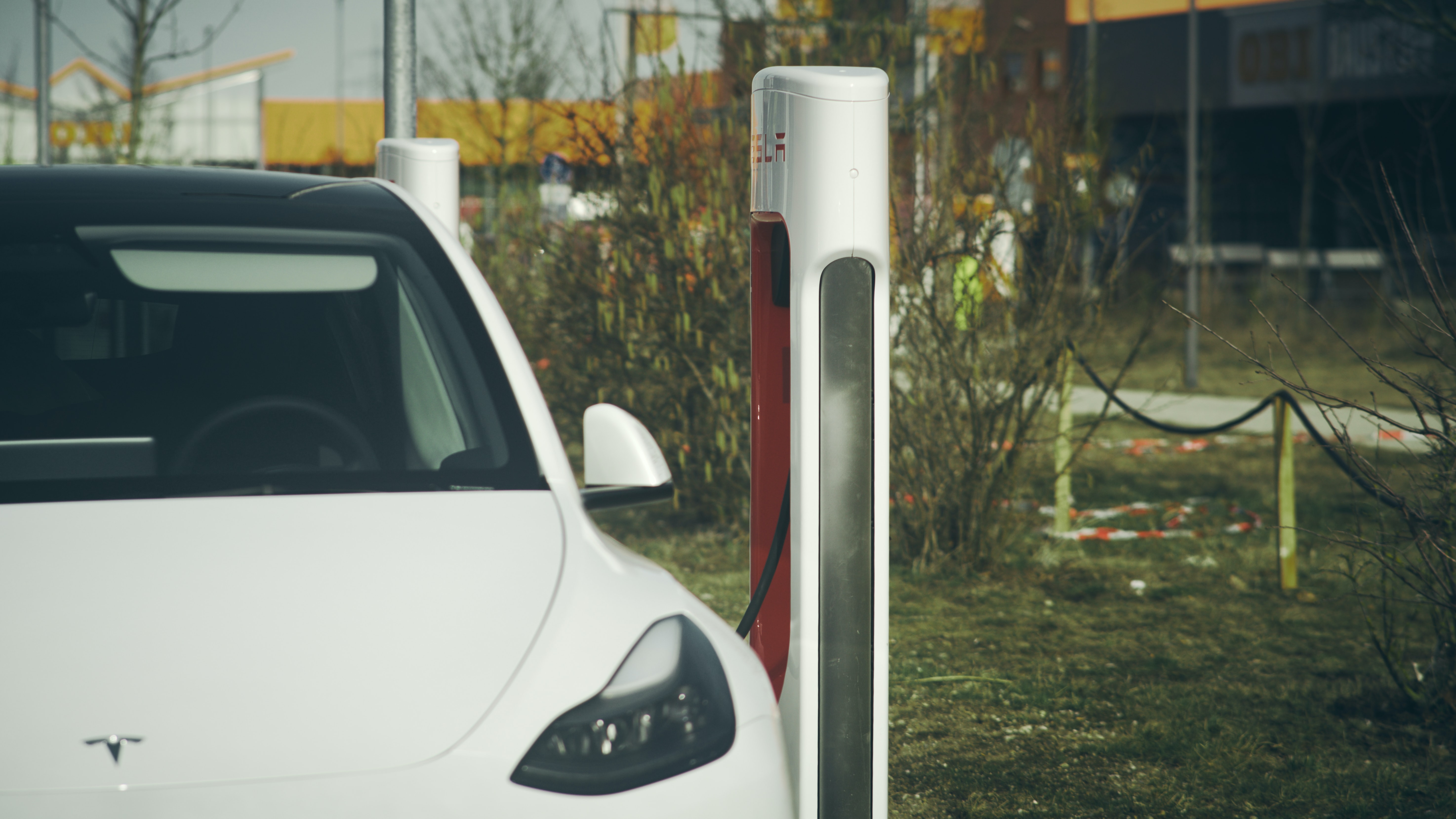 Tesla car charging