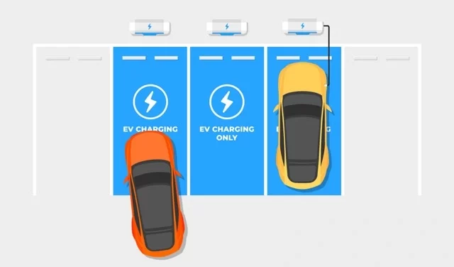 Ev charging stations in action