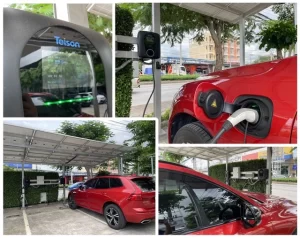 tethered ev charging stations