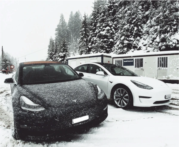 tesla in cold temperature