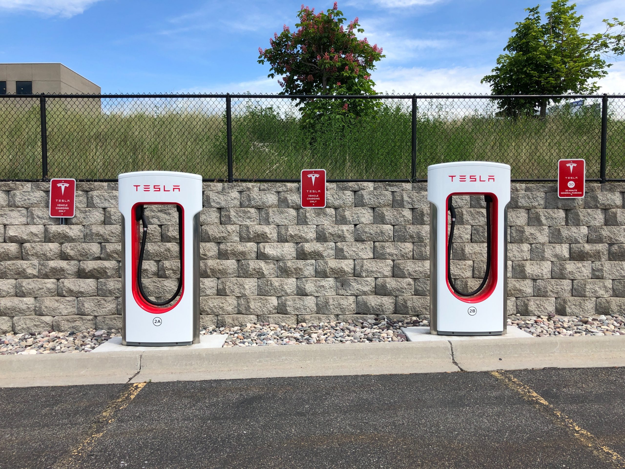 Tesla Commercial chargers