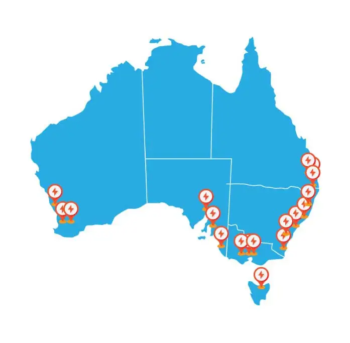 EV Charging Stations Australia Map EV PowerHouse