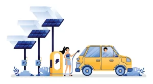 charging ev using solar energy