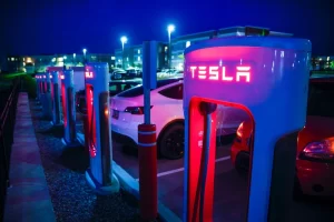 Tesla supercharger charging